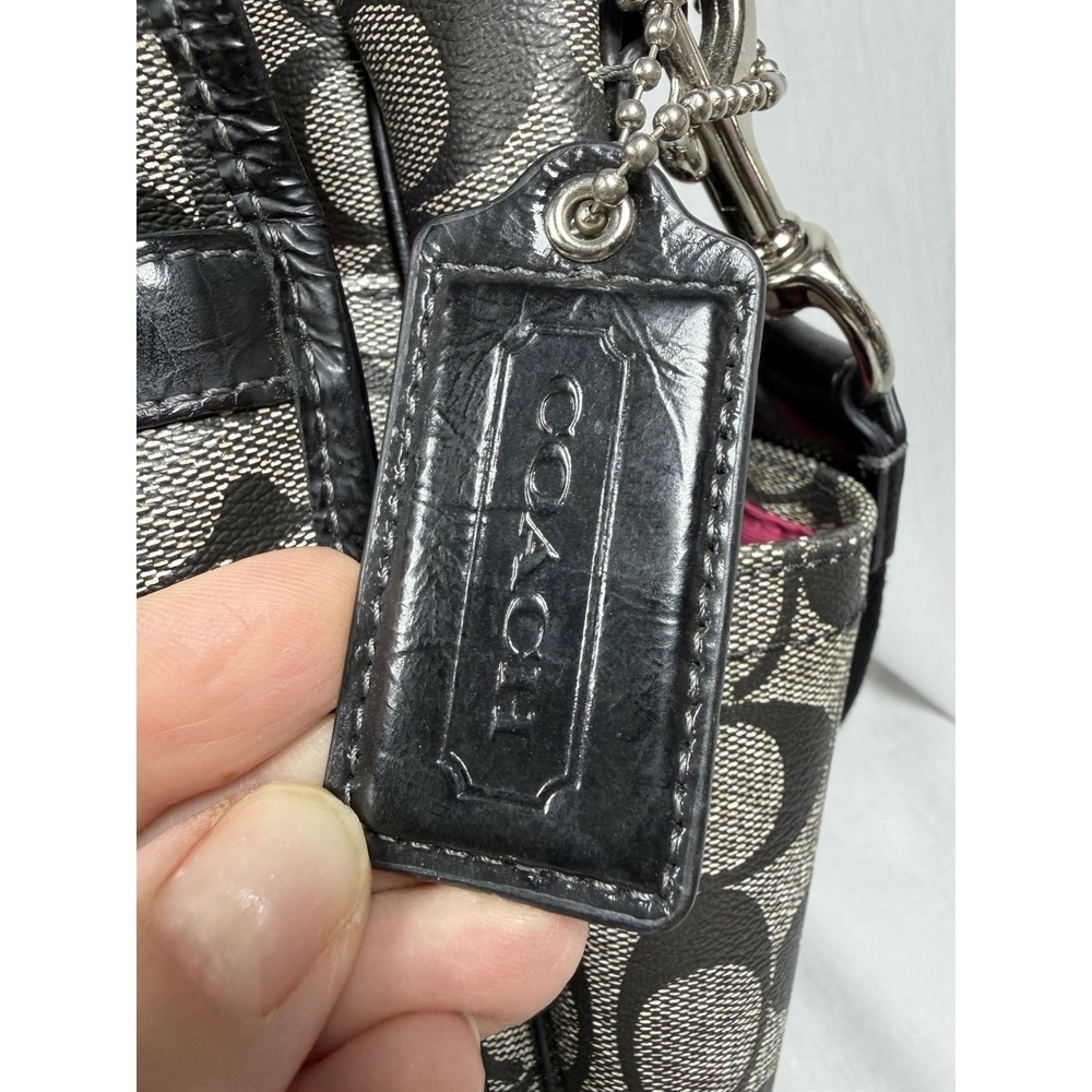 Coach Ashley Signature‎ Coated Canvas Flap Closure Messenger Diaper Shoulder Bag - Picture 16 of 16